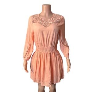 Entro Blush Embroidered Dress